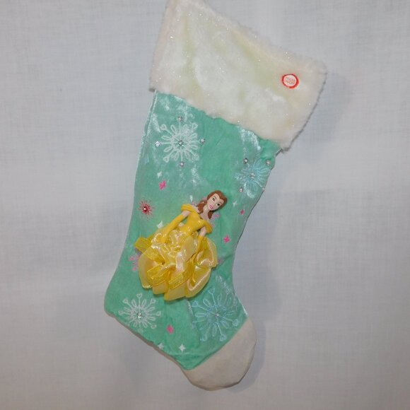 VTG Disney Gemmy Belle Beauty and the Beast Musical Christmas Stocking 16" *READ - Picture 1 of 6